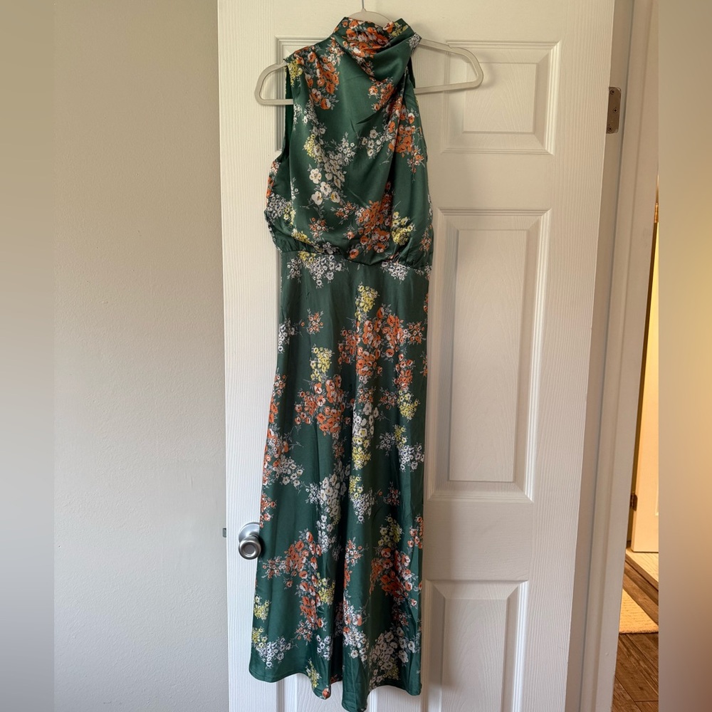 Billy J Floral Green Dress